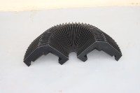 Housse de protection à soufflet ignifuge et résistant aux hautes températures pour rails de guidage de machine de découpe laser CNC
