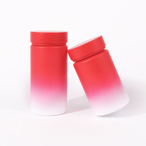 Botella PET Roja Degradada de 100 ml con Tapa de Rosca para Productos de Salud, Cápsulas de Vitaminas, Dulces, Tabletas Nutricionales, Píldoras Farmacéuticas - Product Image 6