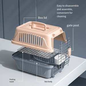 Portable compagnie aérienne approuvé chenil <span class=keywords><strong>pour</strong></span> animaux de compagnie chats voyage Cage <span class=keywords><strong>voiture</strong></span> voyage vétérinaire visite chiens transporteur caisse extérieur chenil <span class=keywords><strong>chien</strong></span> transporteur - Product Image 3