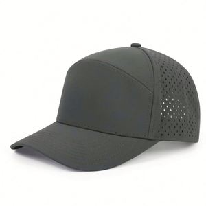 Wholesale Stock Factory Customized Laser Perforated Sporty Image Unisex 7 Panel Hat High Quality Waterproof Four Seasons Common - Product Image 5
