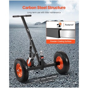 Chariot de remorquage 1200 lb avec hauteur réglable de 18 à 22 pouces, boule de 2 pouces et pneus de 15,2 pouces pour voitures - Product Image 6