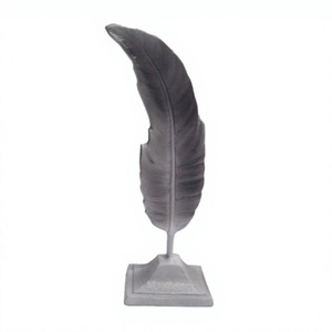 Large Leaf Sculpture Cast Aluminium Decorative Solid <b>Object</b> Good Quality Metal Elegant Leaf Accent Hot Selling Item for Home - Product Image 1