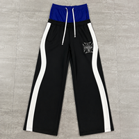Pantalon de survêtement ample et épais Guangzhou Shangshang personnalisé à double taille avec broderie de patchs