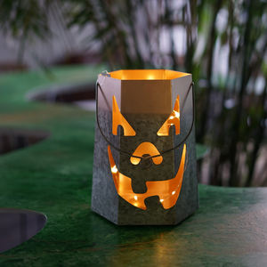 Confiança Halloween Abóbora Lanterna Outdoor Home Decoração Material Ferro - Product Image 1