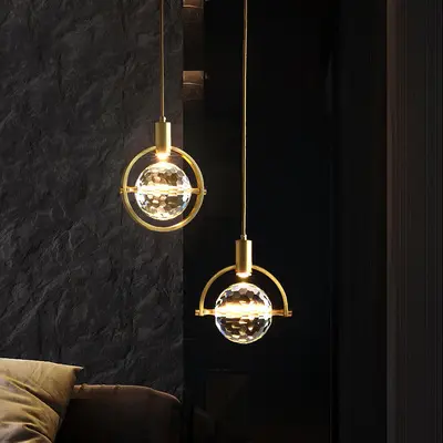 2021 New Nordic bedroom bedside chandelier crystal dining room bar chandelier