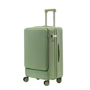 Valise de luxe moderne à ouverture frontale valise unisexe avec serrure TSA valise de voyage prête à l'emploi en alliage d'aluminium à roulettes - Product Image 4