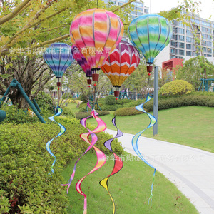 <span class=keywords><strong>Montgolfière</strong></span> Vent Spinner Arc-En-Ciel Suspendu Vent Twister Jardin Extérieur Décor Enfant Cadeau Festival Célébration <span class=keywords><strong>Montgolfière</strong></span> - Product Image 3