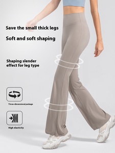 Pantaloni da Yoga da Donna Serie Respirante a Vita Alta, Elastici, Traspiranti in Spandex, Modellanti, Senza Imbarazzo, Tinta Unita - Product Image 4