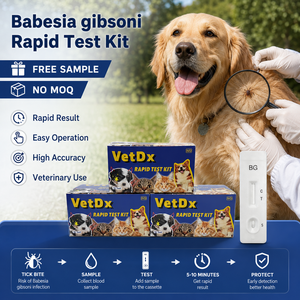 Kit de Prueba Rápida Veterinaria EHR/<span class=keywords><strong>LYM</strong></span>/ANA, Kit de Diagnóstico de Enfermedades de Garrapatas Caninas para Clínica Veterinaria - Product Image 4