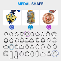 Médaille en métal plaqué argent pour trophées sportifs en émail, récompenses pour vêtements d'hiver, personnalisable OEM