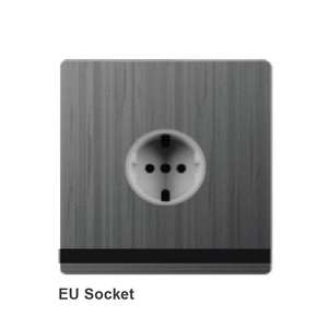 Fabricación profesional Último Negro. Oro. Blanco. Tiras acrílicas grises Enchufe de pared universal Enchufe del Reino Unido Smart Life Impermeable - Product Image 4