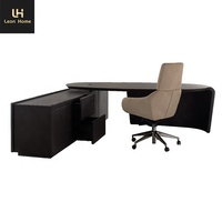 Table de bureau en bois en forme de L, meuble de luxe, personnalisé de haute qualité, bureau, à domicile