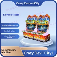 Crazy Devil City 2ème génération, jeu d'amusement à pièces, loterie à deux joueurs, langues chinoise/anglaise, 6 ans, 110/220V