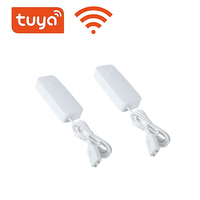 Kit de détecteur de fuite d'eau WiFi Tuya et vanne d'arrêt automatique, robinet en acier inoxydable DN20 3/4 pouce avec 2 capteurs d'eau