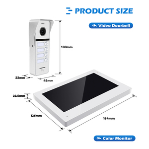 Vidéo Citofono Campanello 7''TFT LCD Cablato Sistema Di Videocitofono Per La <span class=keywords><strong>Casa</strong></span> Monitor Indoor 1080P Telecamera Per Esterni IR - Product Image 6