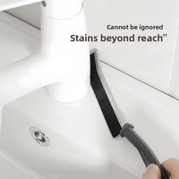 Brosse de nettoyage multifonctionnelle murale en nylon pour les joints de salle de bain, les fentes de toilettes, les coins de carrelage de cuisine et la poussière domestique