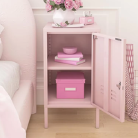 Petit meuble de rangement moderne en métal extensible pour chambre et salon, avec étagères personnalisables, pour usage domestique et hospitalier