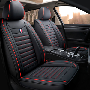 Diseño clásico Ajuste universal Precio barato Funda <span class=keywords><strong>de</strong></span> asiento <span class=keywords><strong>de</strong></span> <span class=keywords><strong>coche</strong></span> <span class=keywords><strong>de</strong></span> cuero <span class=keywords><strong>de</strong></span> PVC para 5 asientos - Product Image 5