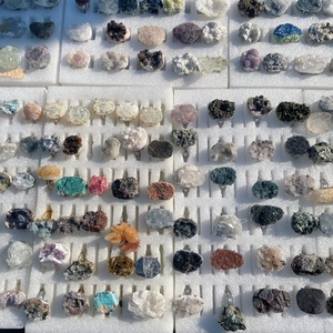 خاتم كريستال طبيعي بالجملة من الأميثيست والمالاكيت قابل للتعديل، خاتم كوارتز كريستالي للزينة - Product Image 5