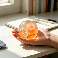 Balle Mochi Faite Main en Huile de Coco Nacrée, Jouet Anti-Stress à Presser, 4 Couleurs Scintillantes, Jouet Sensoriel de Poche