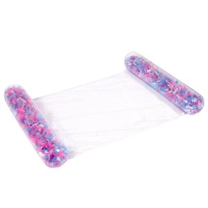 Mori Yuho Inflatable Floating Lounger PVC <b>Hammock</b> Striped Bow Design Water Entertainment Adult Use - Product Image 5