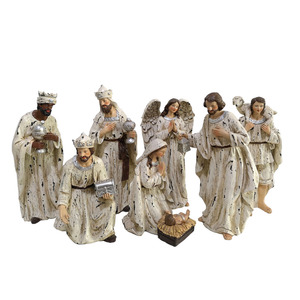 Bán Hot Sản Xuất Polyresin Tôn Giáo Giáng Sinh Thủ Công Mỹ Nghệ Giáng Sinh Giáng Sinh Cảnh Cho Nhà Trong Nhà Văn Phòng Trang Trí - Product Image 4