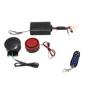 El mejor sistema de alarma de Motocicleta sin llave de arranque remoto unidireccional con alarma de 120db