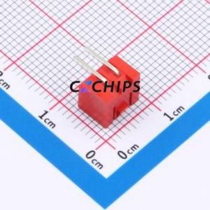 A254E1W1-2R2P12 Wire-to-Board Pin Header Bent Lead Through Hole,P=2.5mm Connector 1x2P 2.5mm Right Angle Insert XHB - Product Image 2