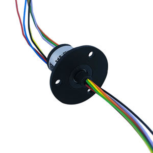 Anneau collecteur conducteur 8 voies 2A pour moteur basse puissance, joint rotatif à 360 circuits, type à bride, diamètre extérieur 12,4 mm - Product Image 2