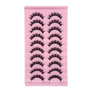10 Paires Naturel Transparent Tige 3D Faux Vison Cils <span class=keywords><strong>Manga</strong></span> Cils Chaud Faux Cils Moelleux Doux Croix Cils Extension Maquillage - Product Image 5