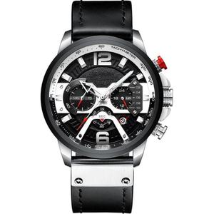 Reloj de Pulsera para Hombre con Correa de Cuero, Movimiento Digital de Cuarzo, Esfera de 48 mm, Pantalla con Agujas, Venta Caliente de Fábrica - Product Image 1