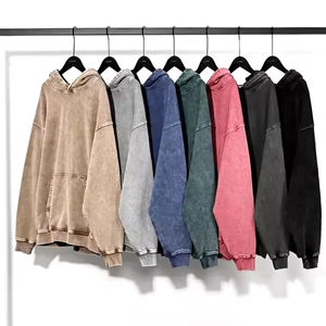 Ropa Urbana Extra Grande con Cierre, Estilo Vintage, Lavado Ácido, Batik, Algodón Grueso de 420 g/m², Impresión Personalizada con Logotipo Bordado, DTF, DTG y Serigrafía - Product Image 3