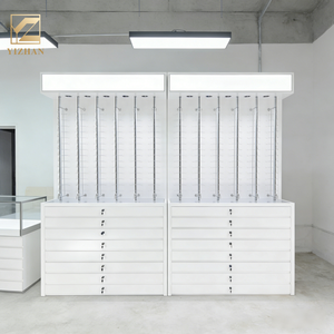 Arredamento Personalizzato per <span class=keywords><strong>Negozio</strong></span> di Ottica con Vetrina in Vetro Temperato LED, Espositore Moderno per Occhiali <span class=keywords><strong>da</strong></span> Boutique - Product Image 2