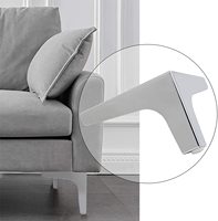 Pieds de meubles triangulaires Sondoly, pieds de canapé modernes en métal pour armoire, table, buffet, canapé