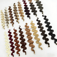 Extensions de cheveux en vrac ondulés à bas prix pour tresses au crochet, mélange de cheveux 100g style bohème