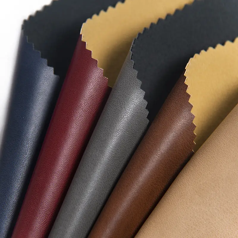 High Quality Eco Friendly PU synthetic faux skin leather rolls product fabric for shoes sandals