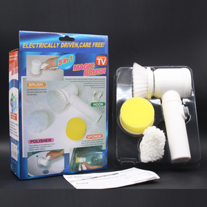 Multifunctional Household Electric Cleaning Brush PP Material Wireless <strong>Handle</strong> <strong>Sponge</strong> for Kitchen Bathroom Toilet Corner Bowl - Product Image 5