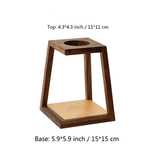 핸드메이드 드립 스탠드 선물용 대나무 필터 거치대 커피 브루잉 주방용 원목 커피 필터 홀더 - Product Image 4