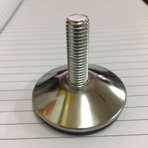 Stainless Steel <b>Adjustable</b> Furniture <b>Leg</b> 50mm Diameter M10x30mm For <b>Table</b> Computer Desk Airport Chair - Product Image 4