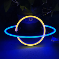 Enseigne néon LED Planète Lune Étoile Nuage Décoration Murale pour Chambre Fête Mariage Bar Maison Magasin Art Décoration Éclairage