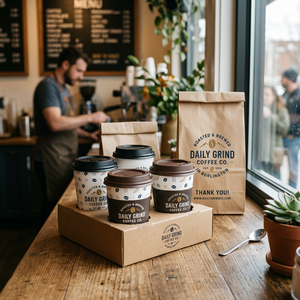 <span class=keywords><strong>Portabicchieri</strong></span> da Asporto AT PACK per 2 Bicchieri di Carta, Porta Bevande Ecologico per Caffè, Porta Bicchieri per Bevande Calde con Manico - Product Image 5