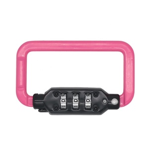 Mosquetón de forma cuadrada de 3 dígitos, nuevo diseño, candado combinado para casco de bicicleta, código de seguridad, candado combinado para uso en exteriores, novedad de 2017 - Product Image 3