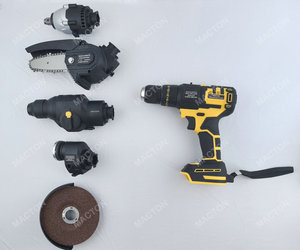 Ensemble d'outils 5 en 1 : Clé à chocs, perceuse à percussion, meuleuse d'angle, marteau, scie circulaire, outils électriques sans balais - Product Image 3