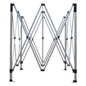 Abri solaire extérieur multi-tailles en aluminium et PVC, étanche, avec barre transversale 13x26mm, léger et portable pour marché, stand, exposition sportive - Product Image 2