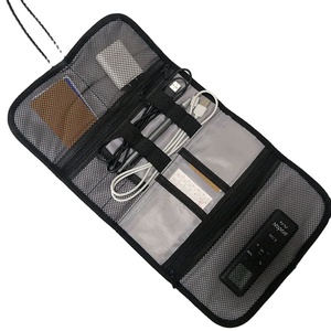Sac de rangement pour câbles, étanche, pour accessoires électroniques, portable, double couche, personnalisé, petit sac de voyage pour organiser les câbles USB - Product Image 1
