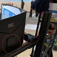 Cabina de Simulación de Carreras Simple e Inteligente, Negra, Marcos 4040 4080, Juego de Conducción de Automóviles, Simulador de Carreras, Asiento de Carreras, Simulador de Cabina