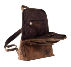 Paquete de bolsa de cuero Hunter personalizado de fábrica Venta directa del fabricante Mochila de cuero real - Product Image 4