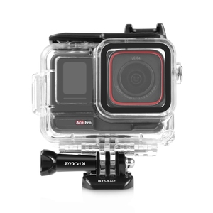 For Insta360 Ace Pro PULUZ 60m <strong>Underwater</strong> Waterproof Housing Case with Base Adapter Screw - Product Image 2