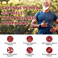 Compléments alimentaires en gélules de piment de Cayenne halal à marque privée SOLOTREE, soutien du métabolisme, 240 gélules de piment de Cayenne