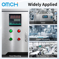 OMCH CH902 Interrupteur de contrôle de température non intelligent personnalisé 96x96mm Grand thermostat Entrée type K Sortie relais SSR Double alarme